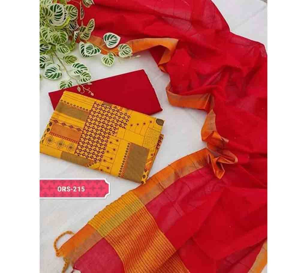 Homemade Tat Original Cotton Multi Color Deshi Shalwar Kameez-94
