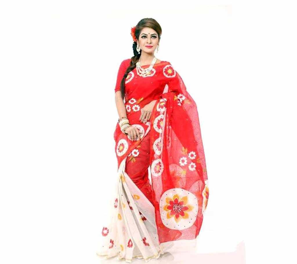 cotton kota handprint saree ds-12