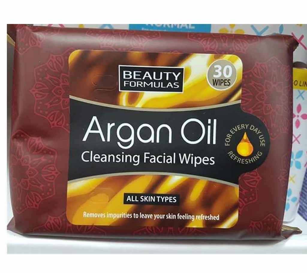 Argan Oil Cleansing Facial 30 Wipes