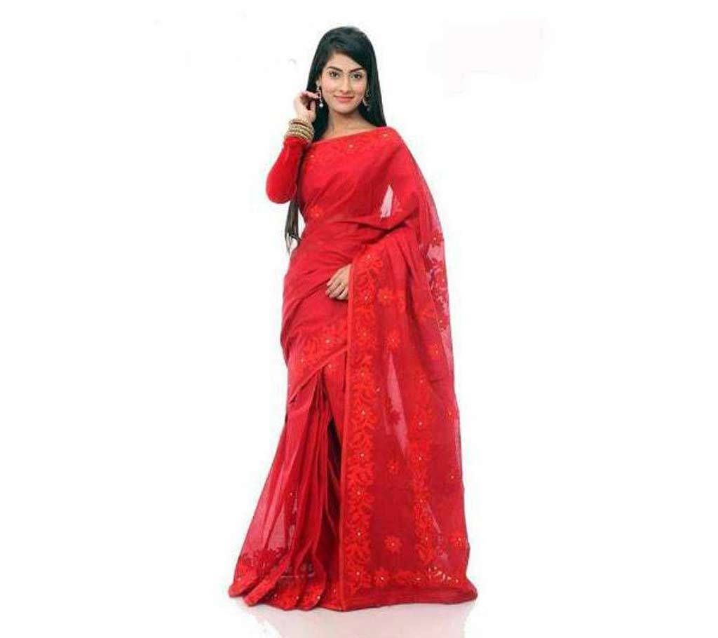 Boishakhi Pure Muslin Silk Embroidery Sharee