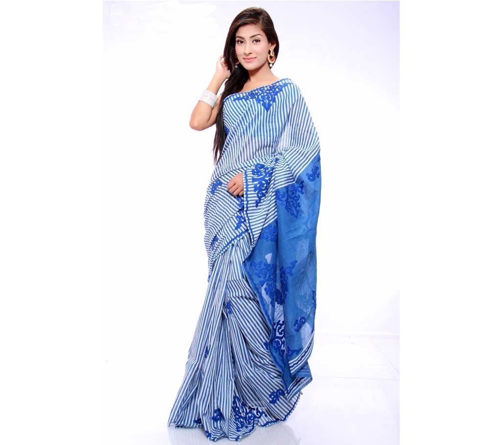 Pure Silk Applique Sharee