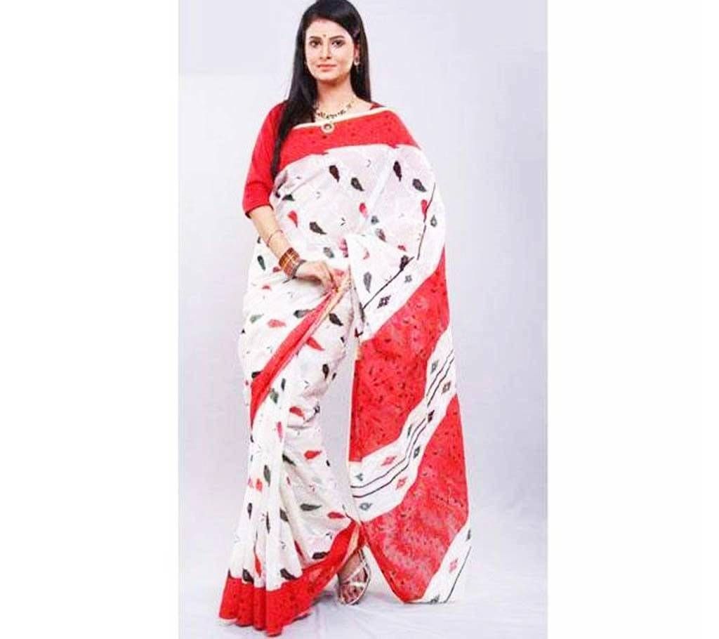 boishakhi hand printed cotton saree