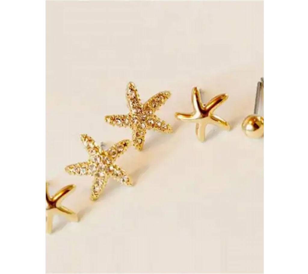 Chia Fashion 3Pcs Wedding Stud Earrings Set (by Pink Point - CHIA98)