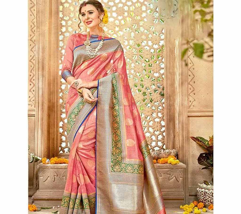 Julahaa Tasar Silk Katan Saree For Wome