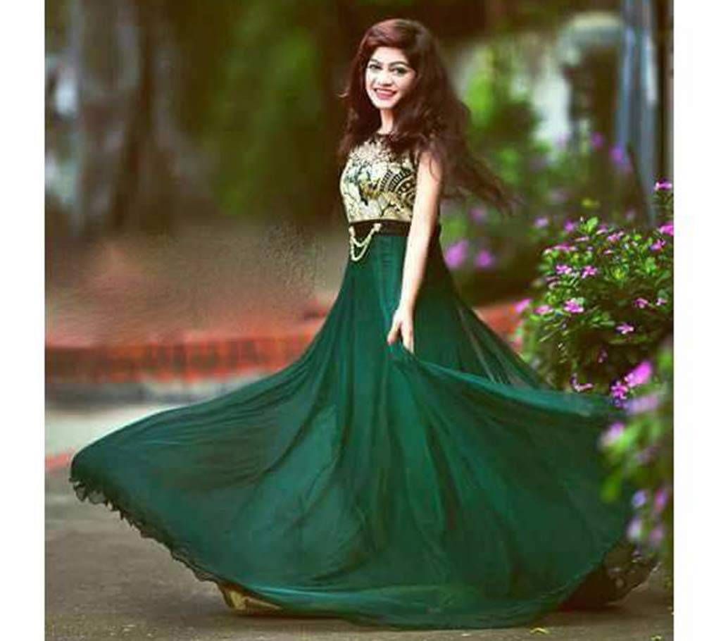 Semi Georgette Replica Long Gown