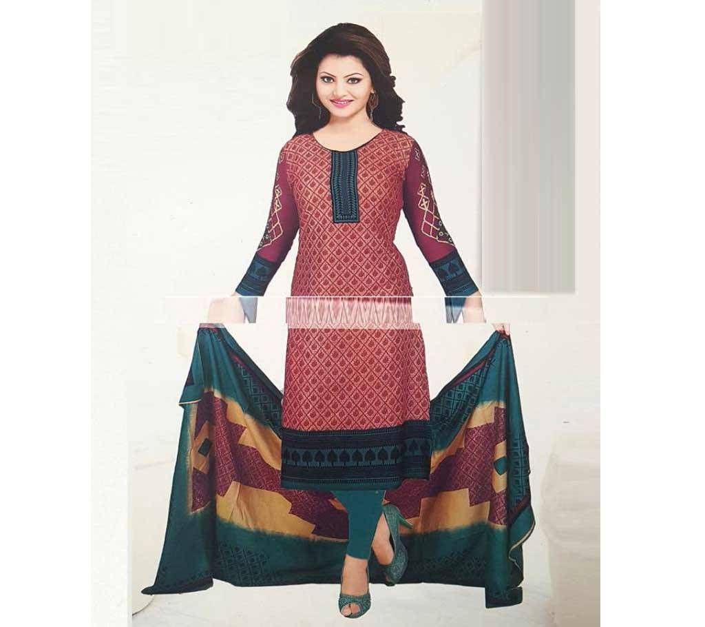 Unstitched long salwar kameez