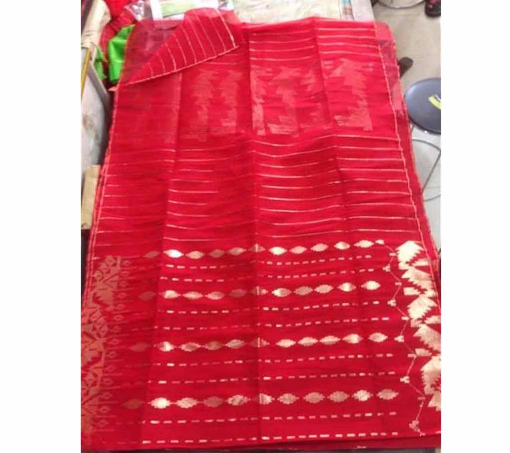 Half Silk Dhakai Jamdani Sharee