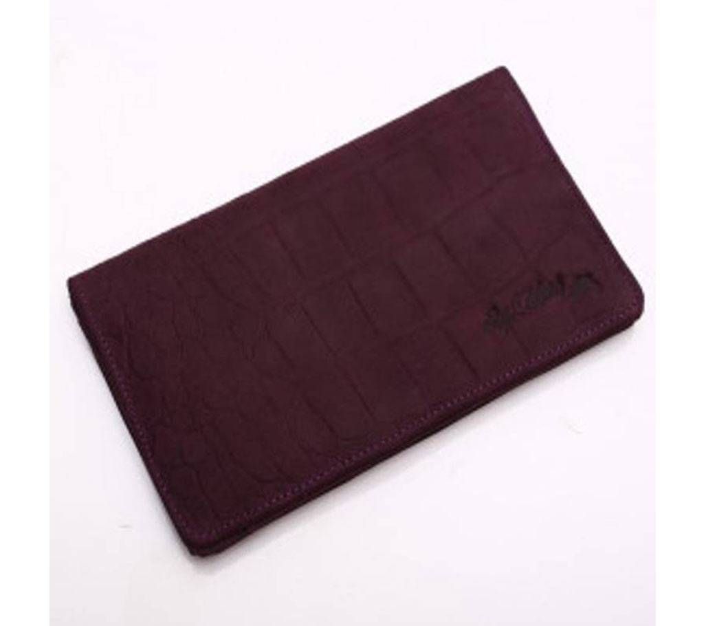 Leather Wallet Purple