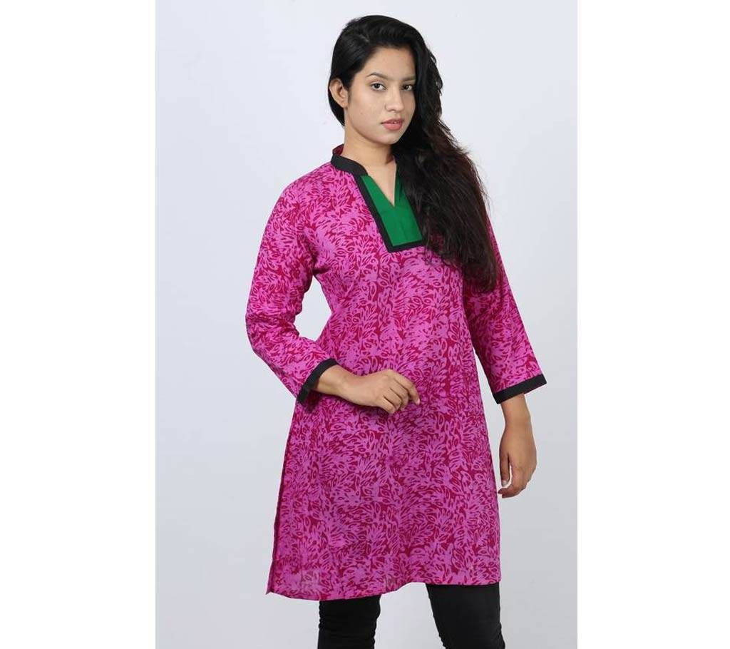 Plain Collar Pure Cotton Ladies Fatua