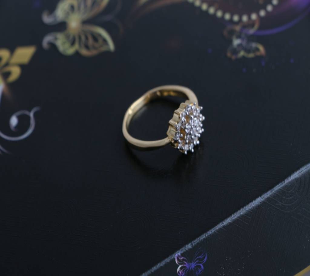 american diamond cut finger ring-662