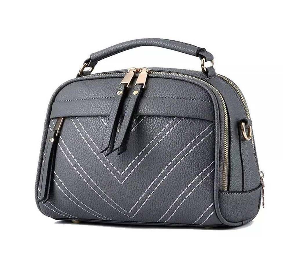 Korean version of the new handbag hand-held simple fashion shoulder bag (1829 Grey)