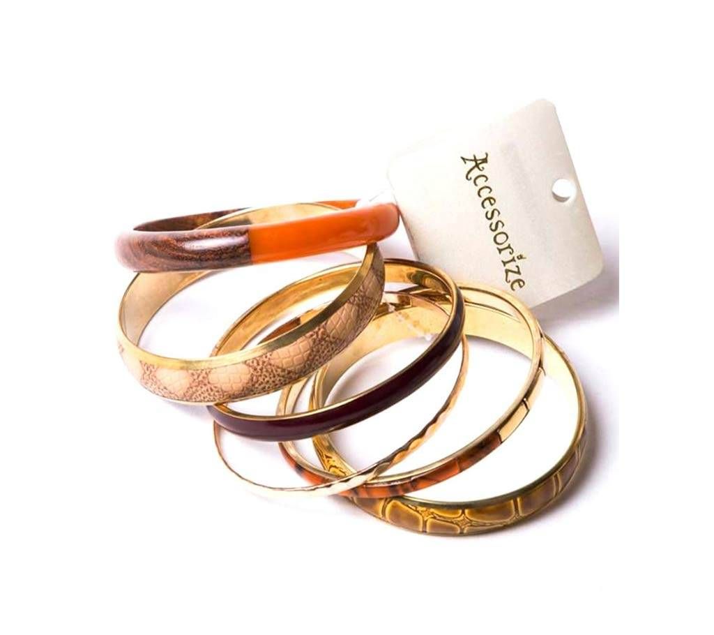 London Accessorize Brown Metal Bangle-Style Bracelets for Womens