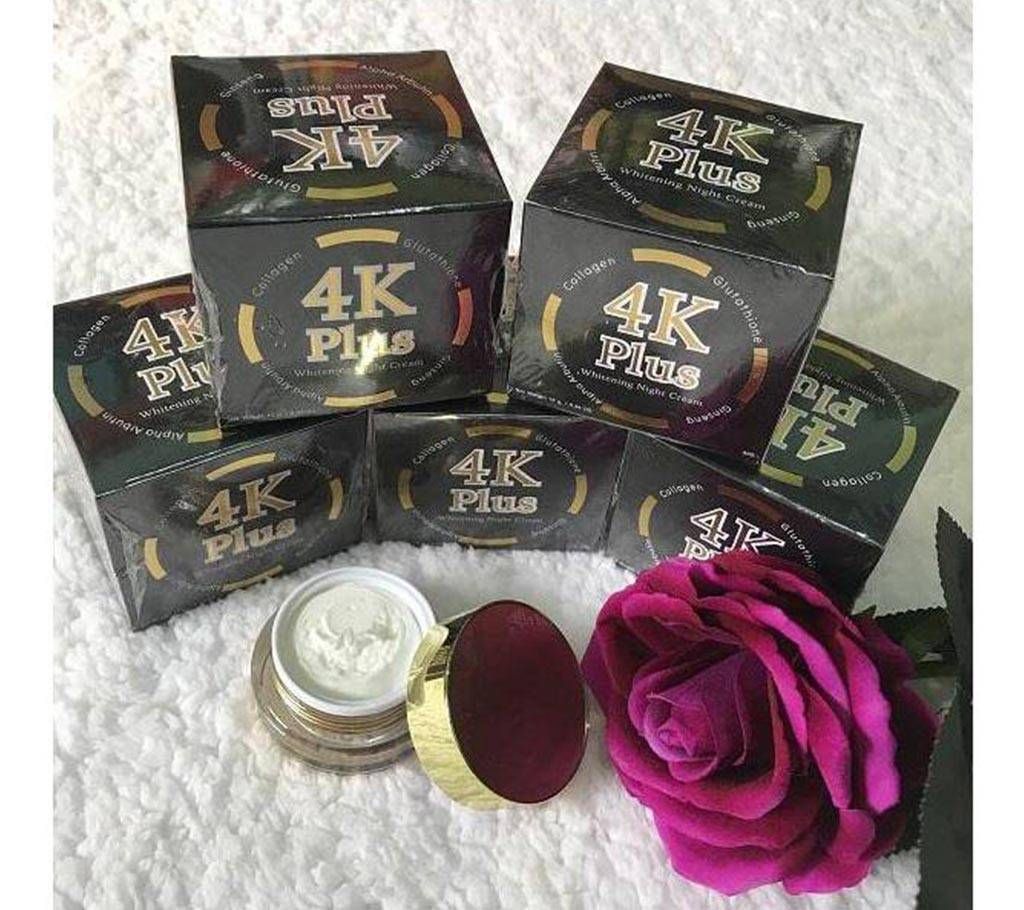 4k plus whitening night cream 15.5g Thailand