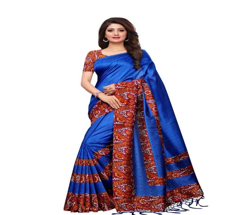 Mayshury Silk Saree - Medium Blue