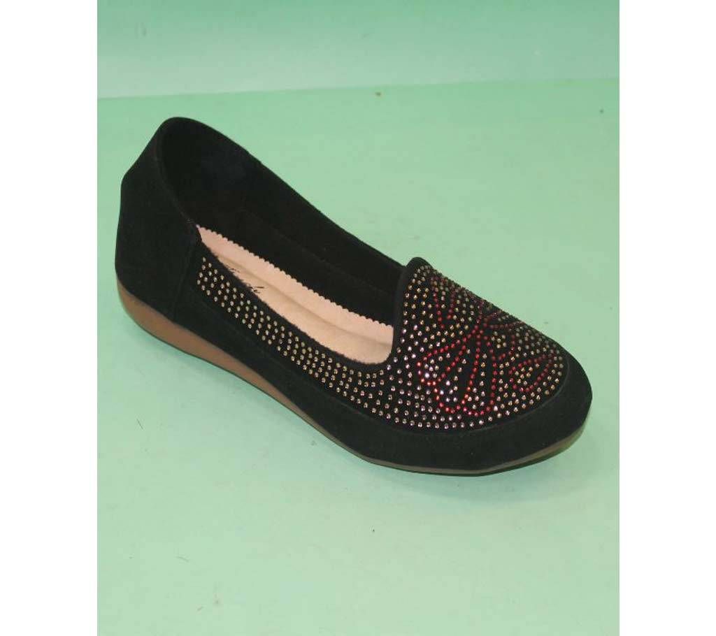 Black Artificial Leather Casual Shoe for Girls