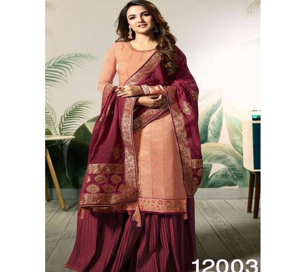 Amirah Unstitched Benarashi Three Piece -12003