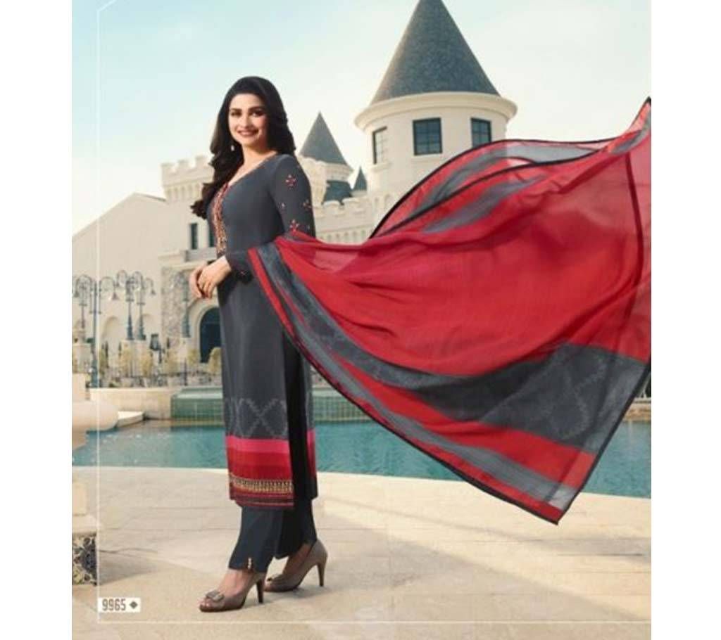 VINAY FASHION SILKINA VOL 24 SALWAR KAMEEZ Dupatta set (Royal Gray)  - Copy