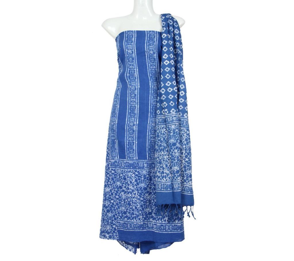 Unstitched Vegetable Dye Handloom Cotton Three PCS