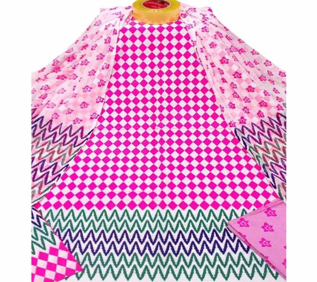 Unstiched block printed salwar kameez for woman seblock-1016