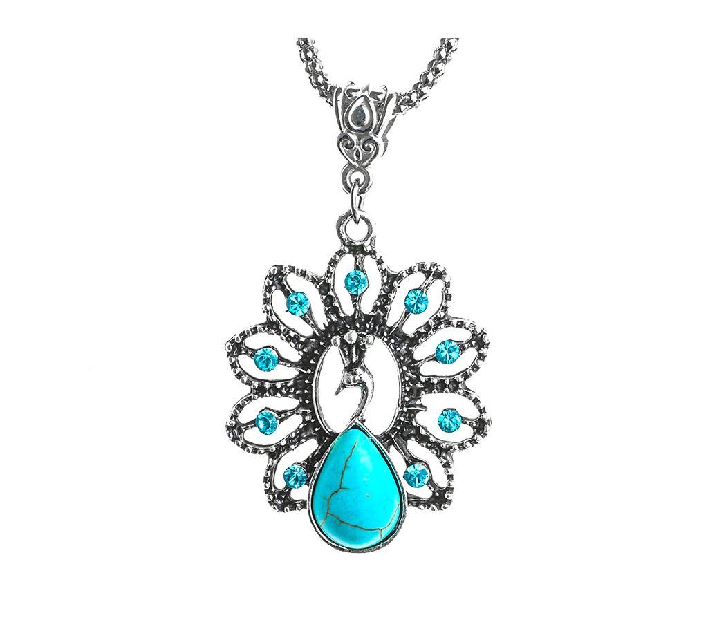 Exquisite Resin Peacock Pendant Necklace