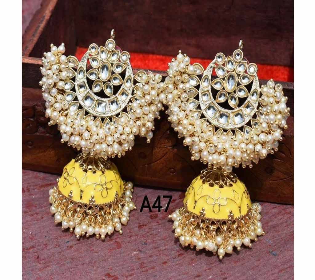 Festive Earrings With Antique Design