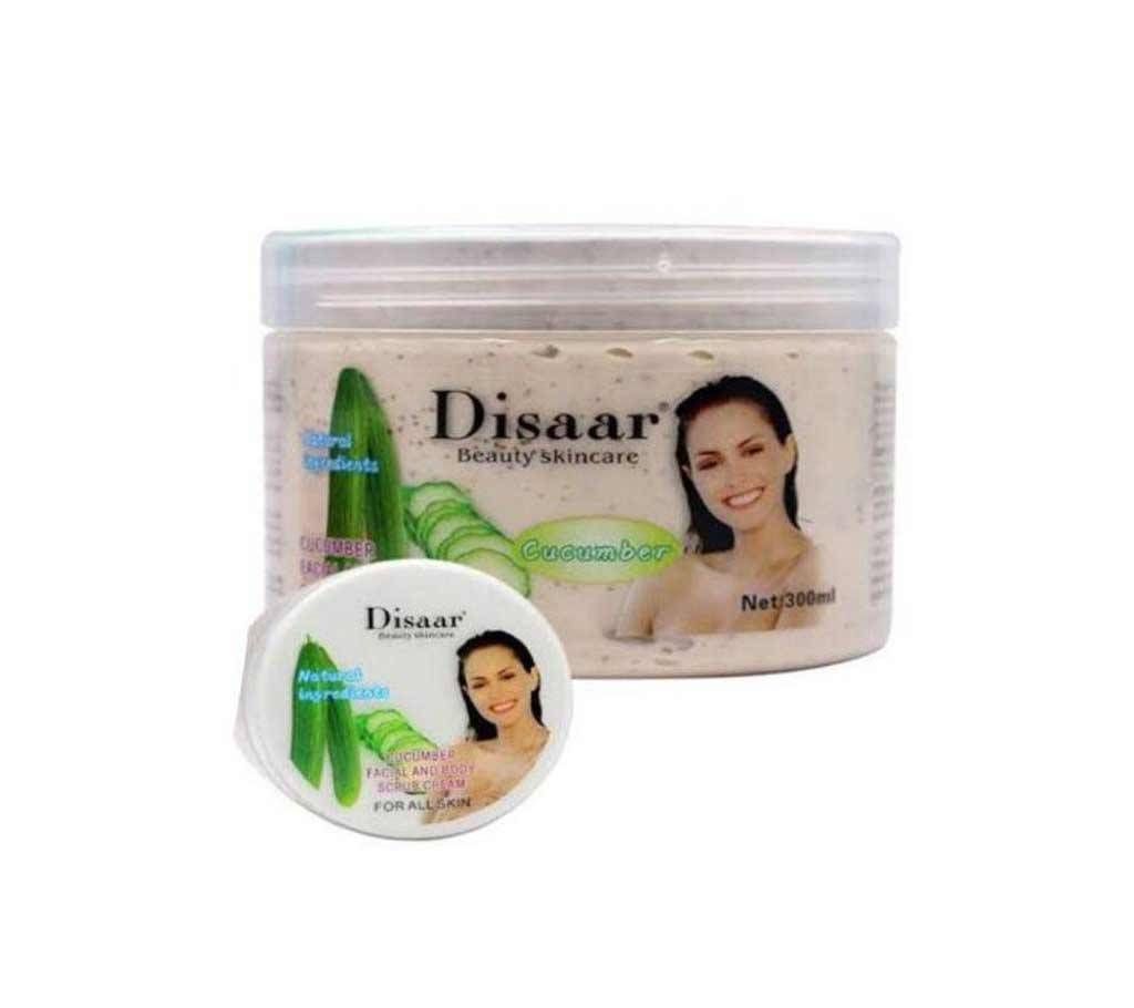 Disaar Cucumber Facial & Body Scrub cream-300gm-China 