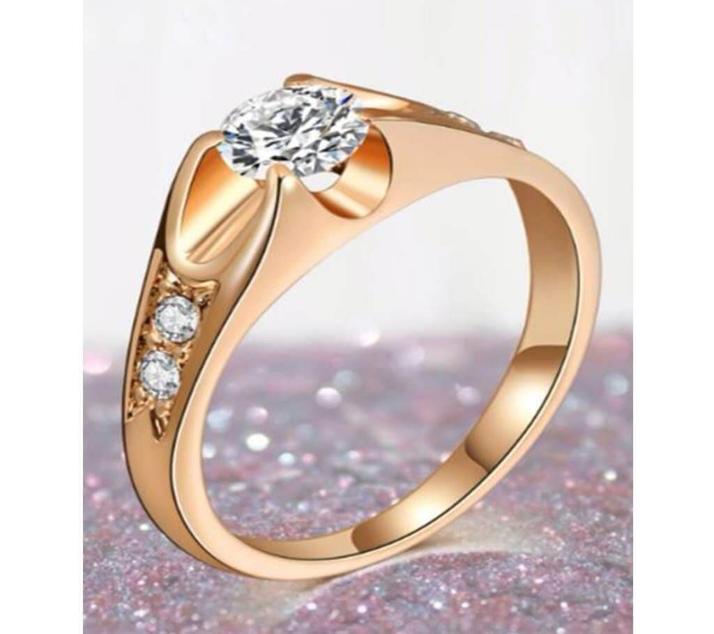 Cubic Zircon Gold Colour Rings For Women
