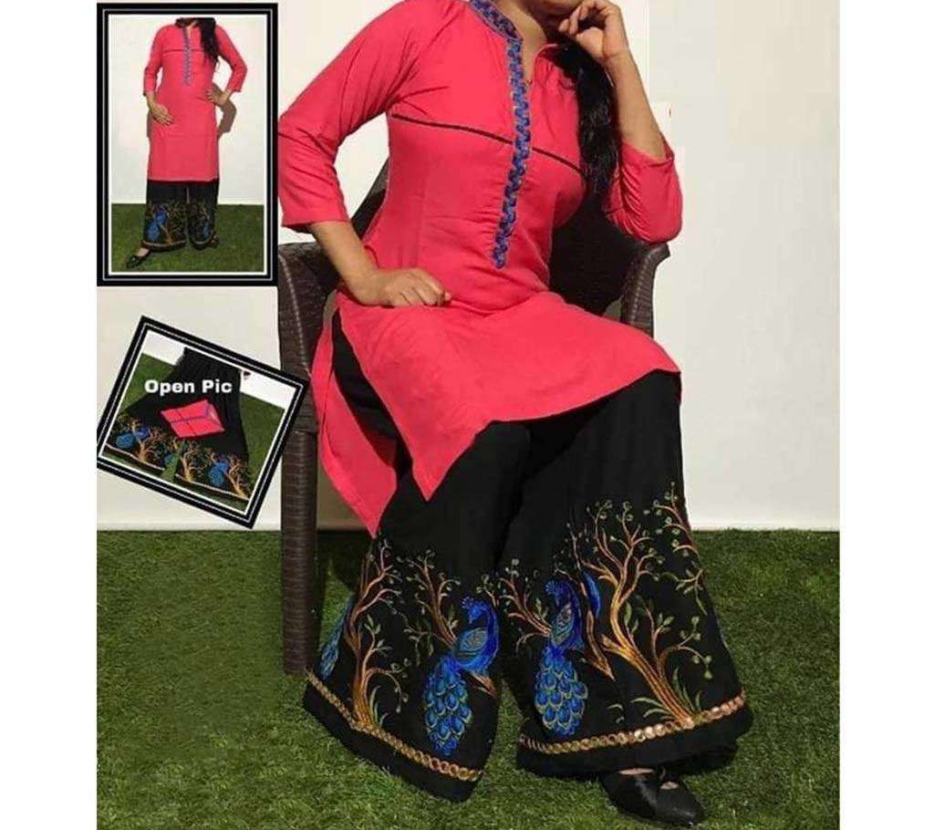 Linen Kurti and plazzo