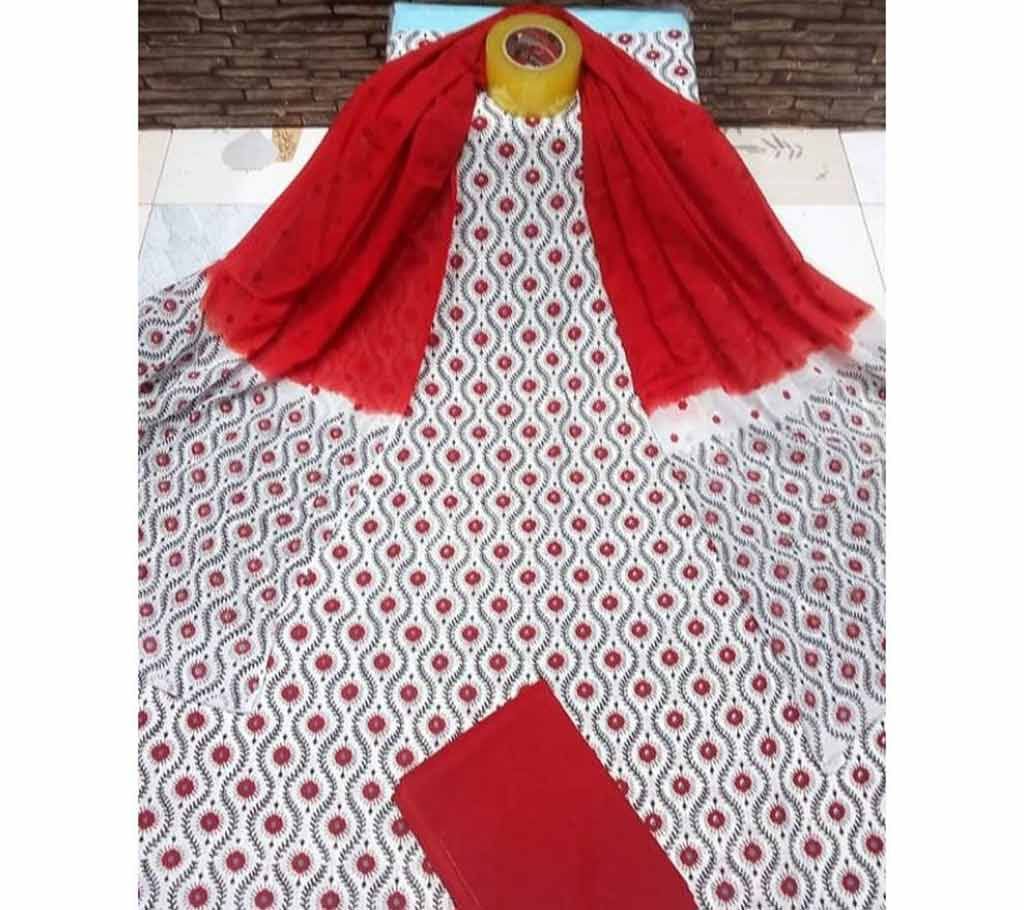 Joypuri Cotton Skin Printed Shalwer Kameez for Women-13