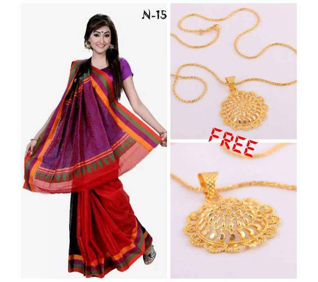 cotton sharee for valentine and falgun 
