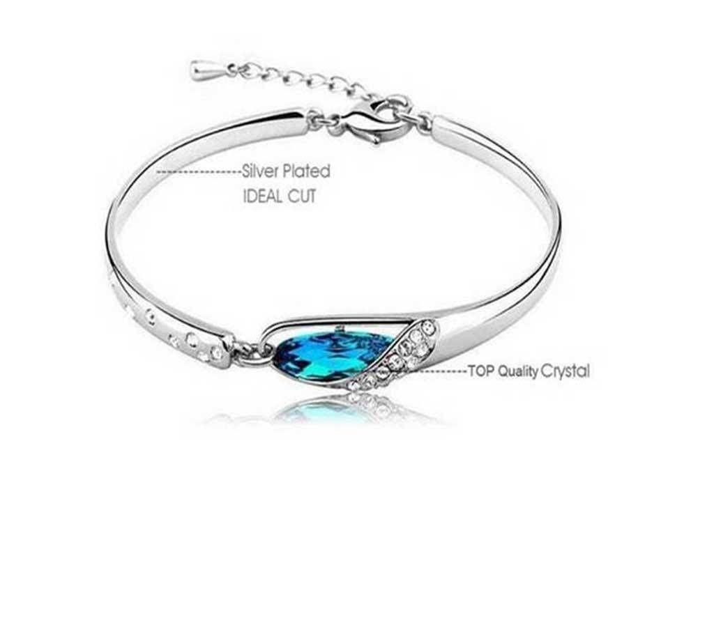 Silver color crystal bracelet