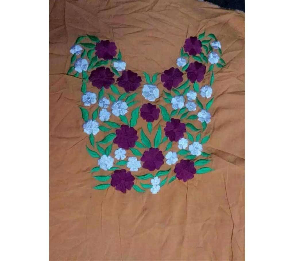 Unstitched Embroidered Georgette Single Kamiz