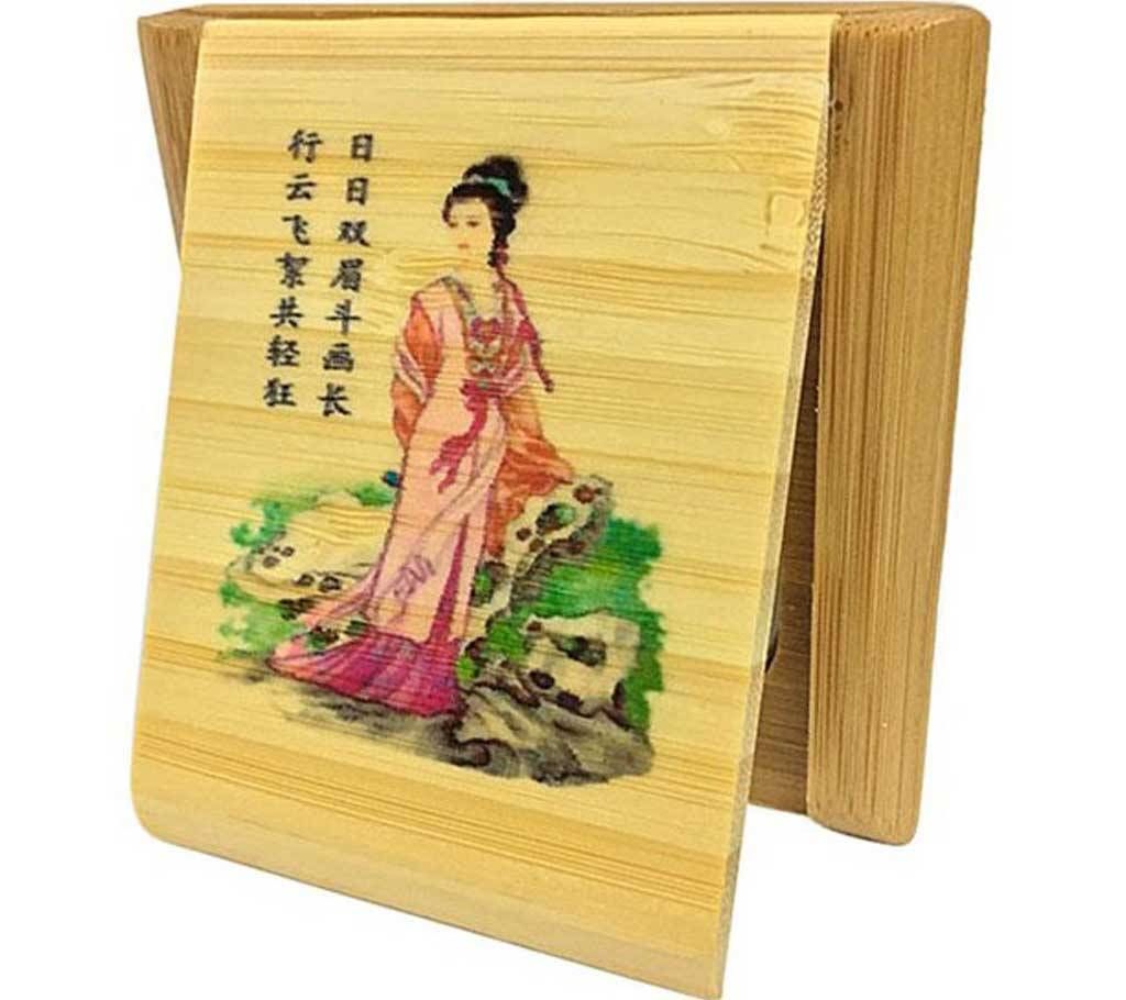 Fancy Wooden Pocket Mirror for women