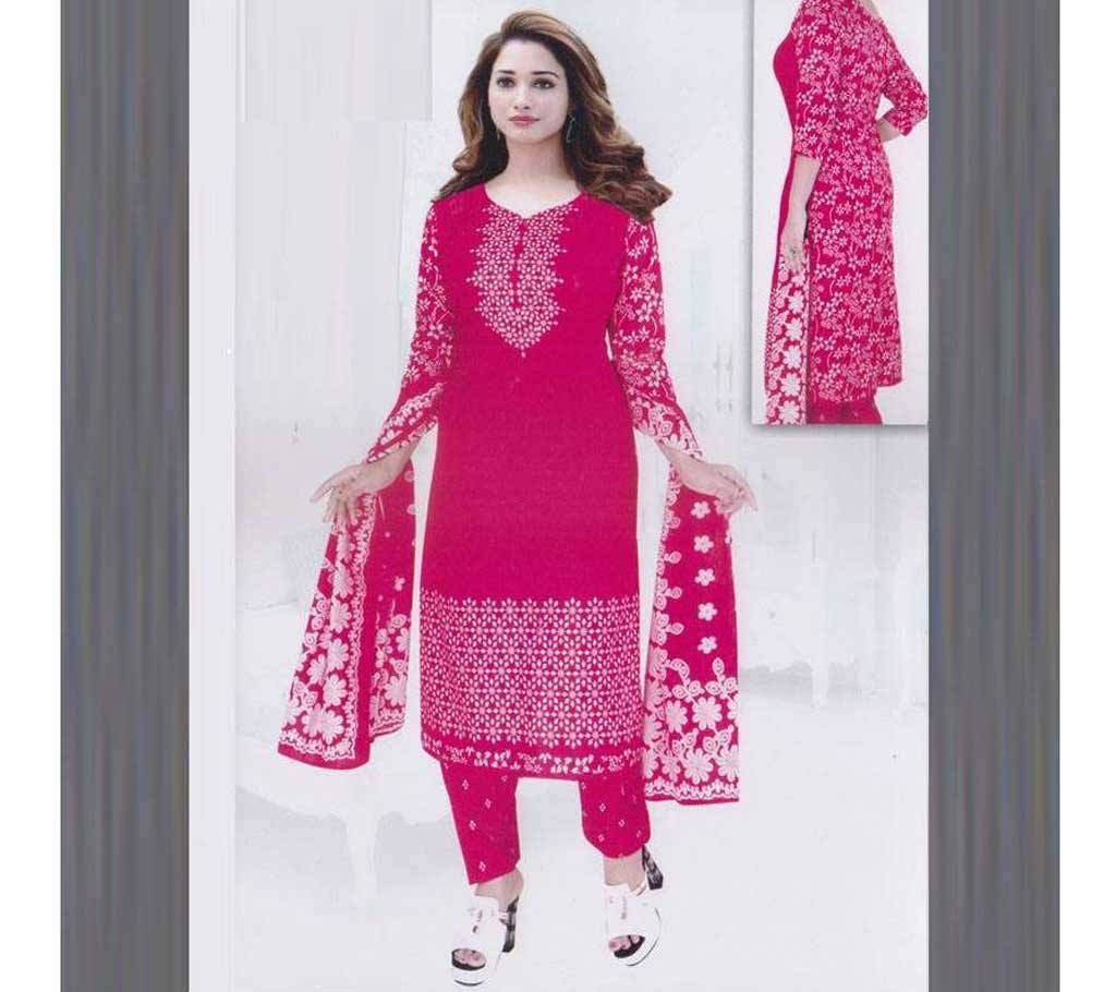 un stitched printed cotton salwar kameez 