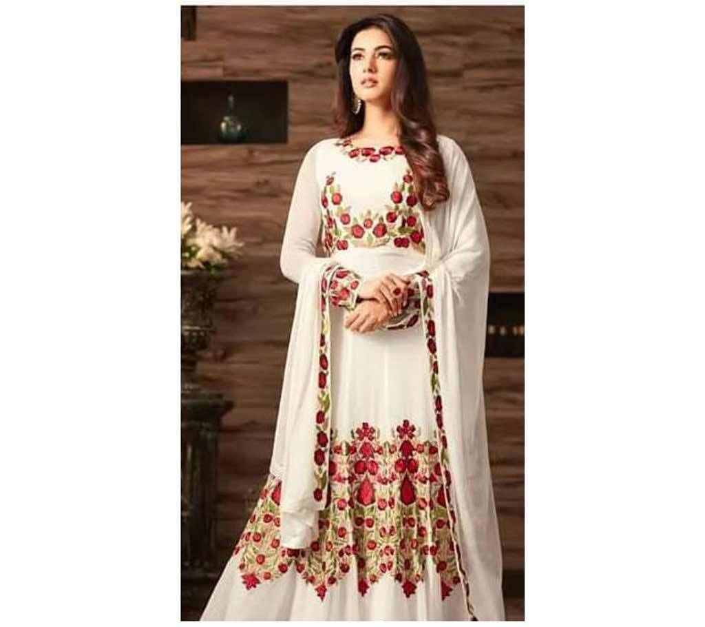 Semi-Stitched Long party Dress (Copy)