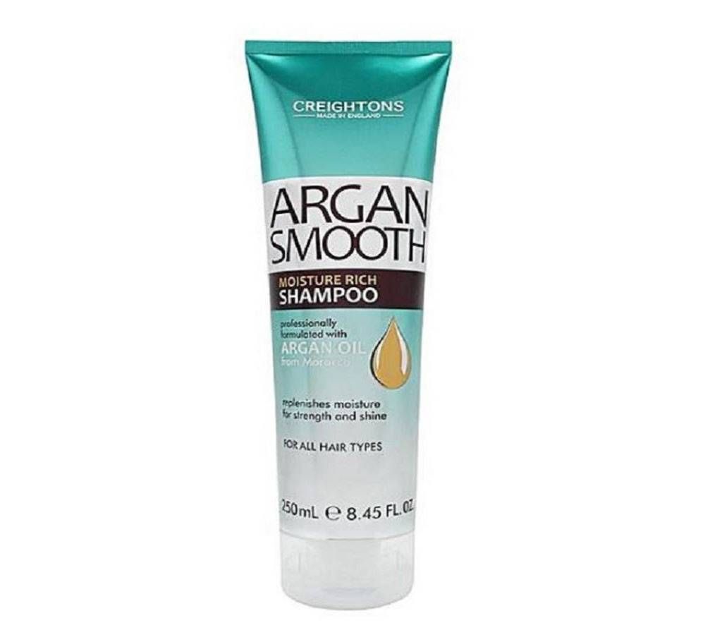 Argan Smooth Moisture Rich Shampoo 250ml England 