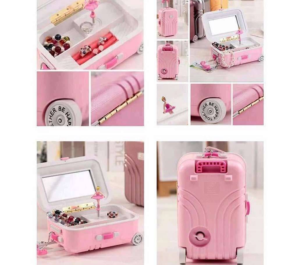 Unique Luggage Ballerina Musical Jewelry