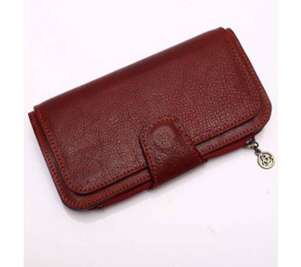 Leather Clutch Red