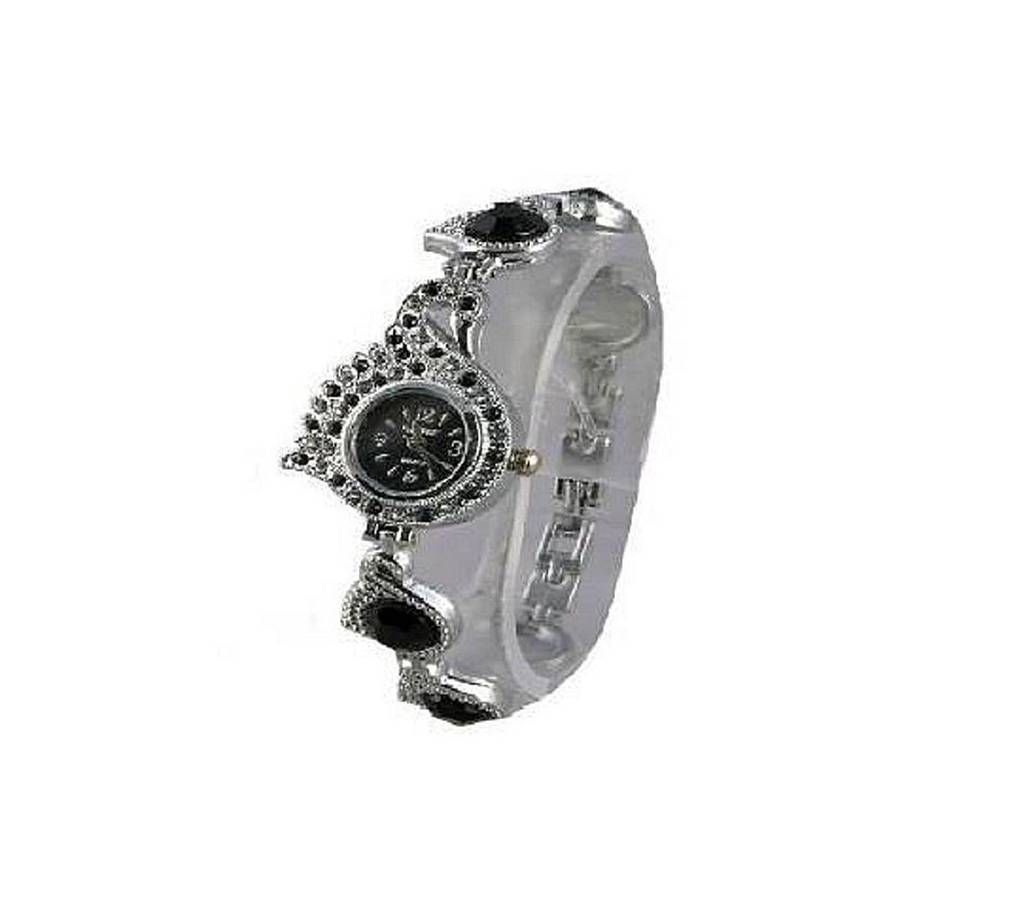 Stainless Steel Bracelet Watch for Women-Black