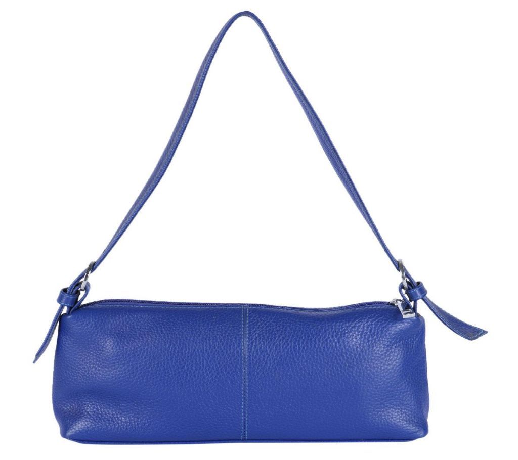 Leather Shoulder Bag For Women - Blue