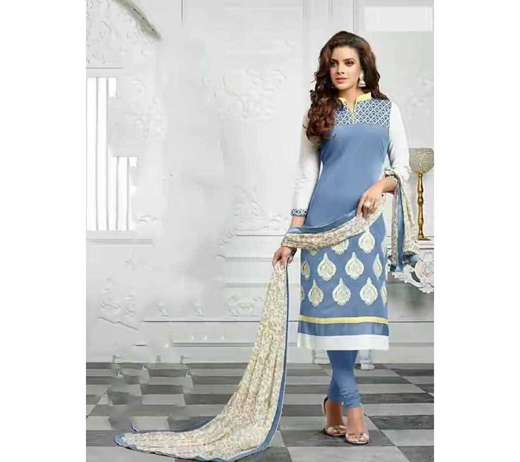 Block printed Un stitchd cotton three piece- copy 