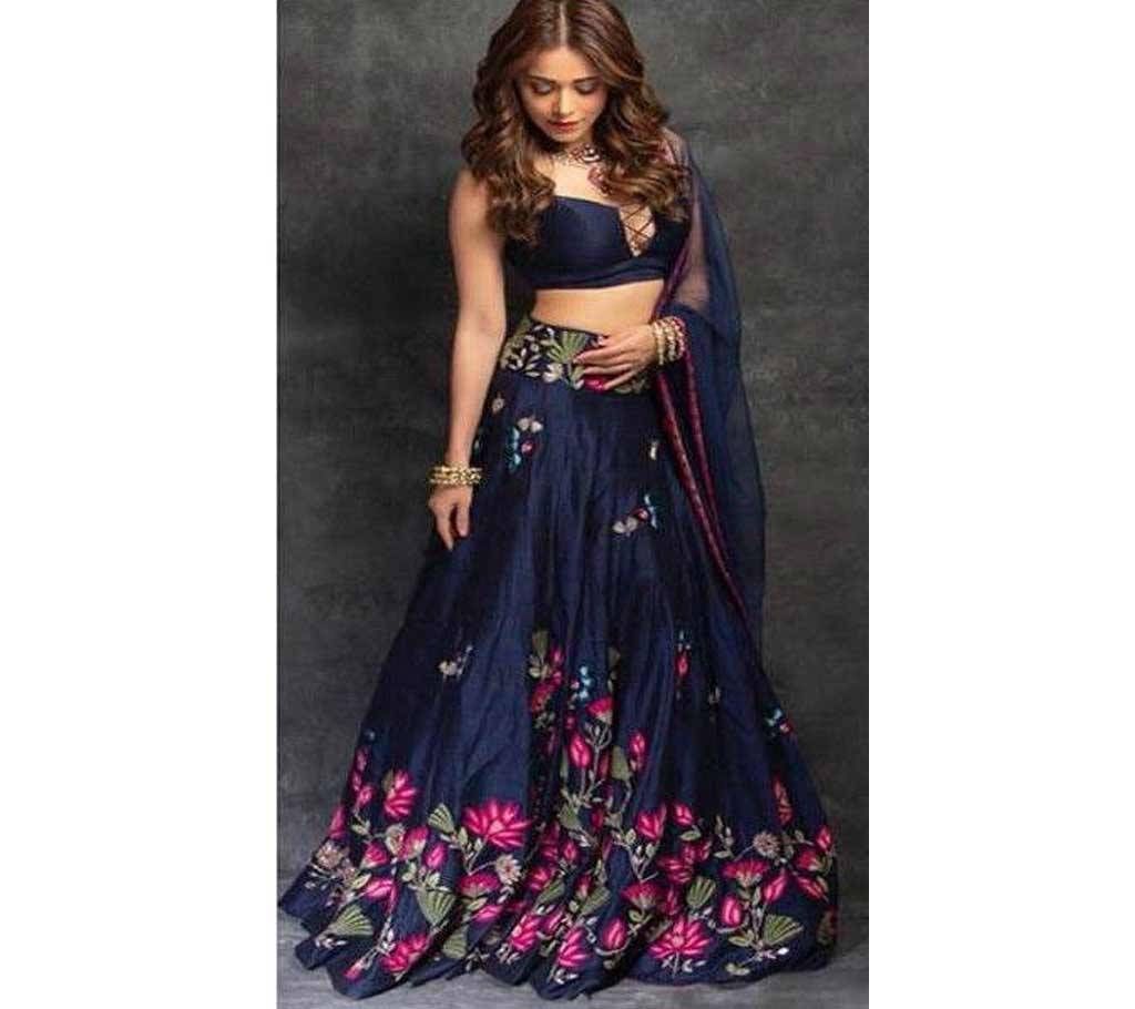 Semi Stitched Georgette long party - Copy