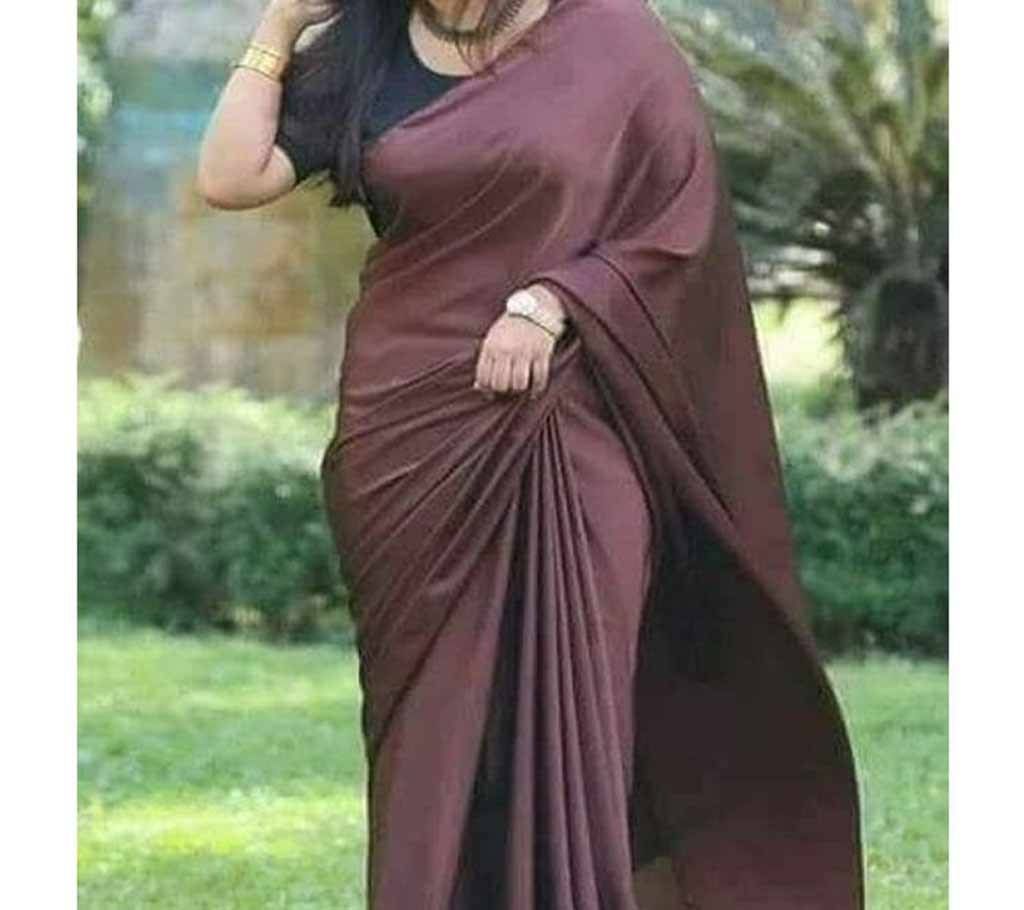 Japani Silk Sharee 18 Dark Cream Color