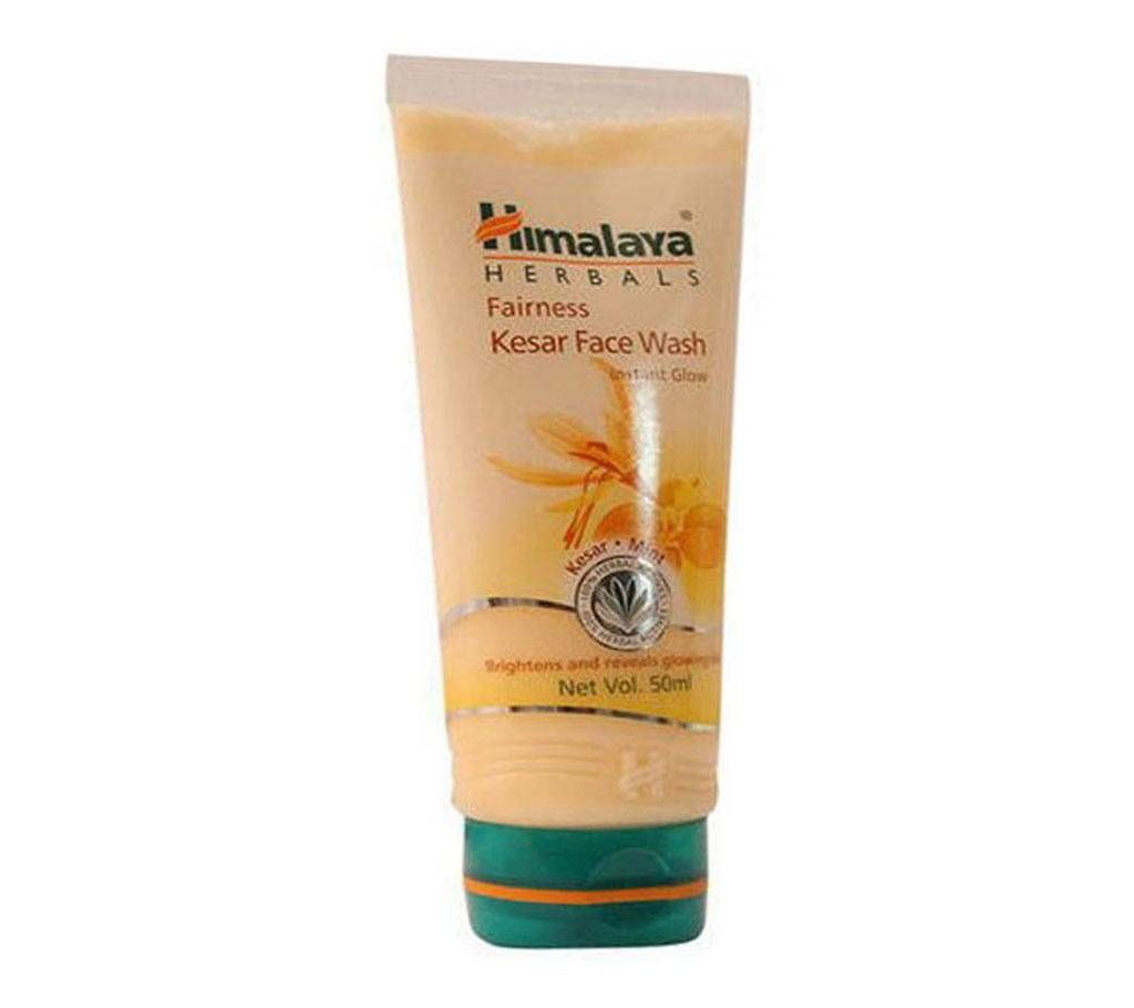 Himalaya Fairness Kesar Face Wash 100ml (Instant Glow). - India 