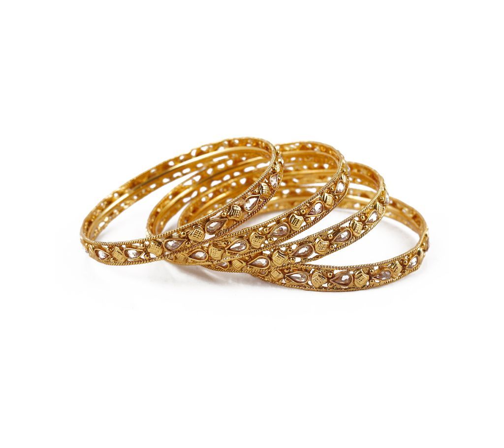 Gold plated bangles (4 pice)