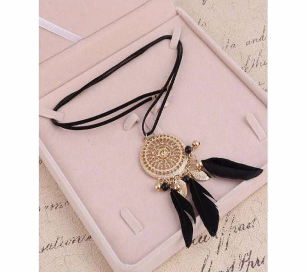 Feather Pendant NecklaceFor Woman