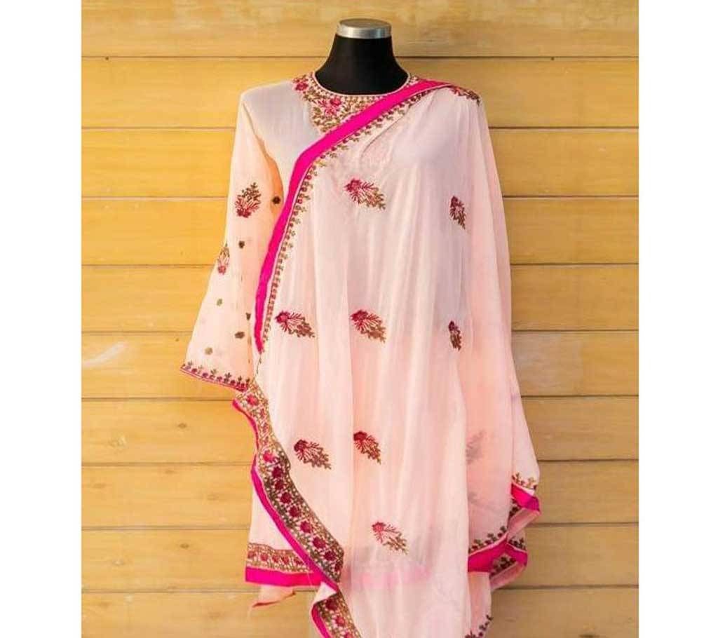 Weightless Georgette Unstitched Three Piece 
