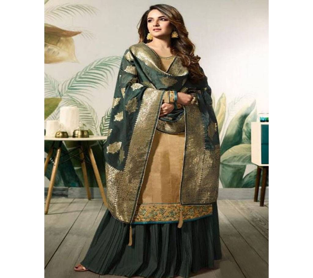 Amirah Unstitched Benarashi Three Piece -12004