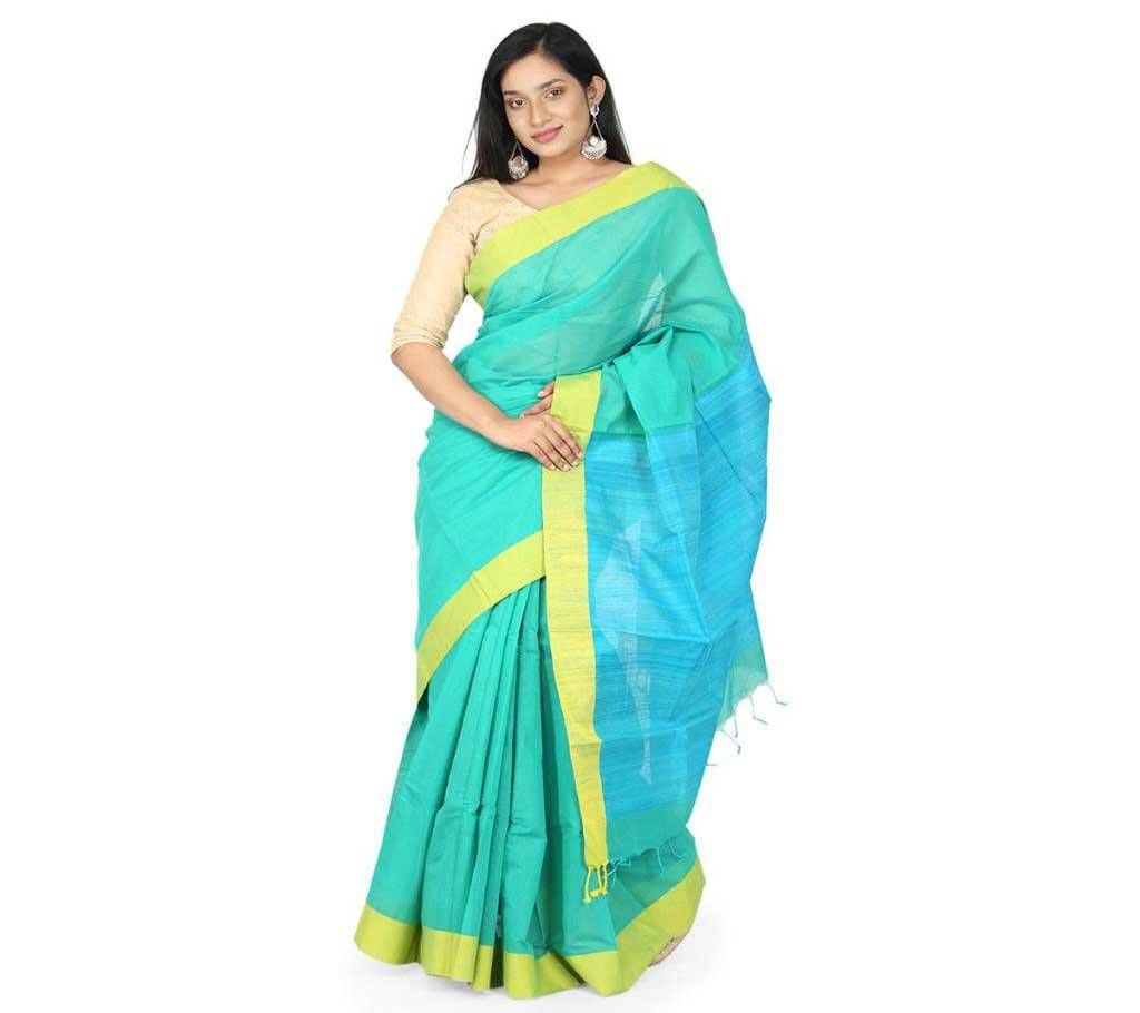 Aqua Color Endi Cotton Saree