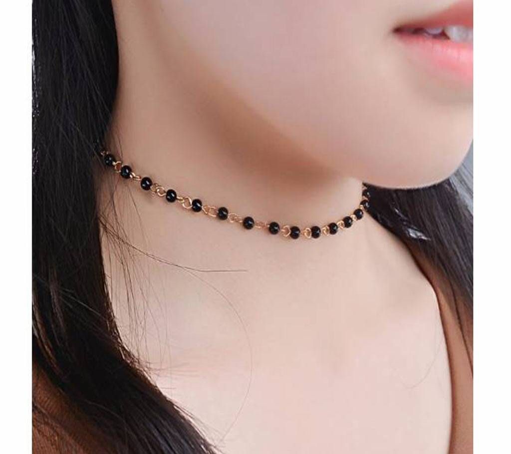 Trendy Acrylic Beads Choker Necklace